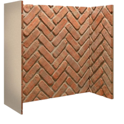 Rustic Brick Herringbone Chamber